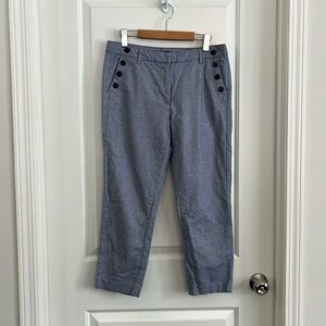 Tommy Hilfiger striped pants/button accents size 4